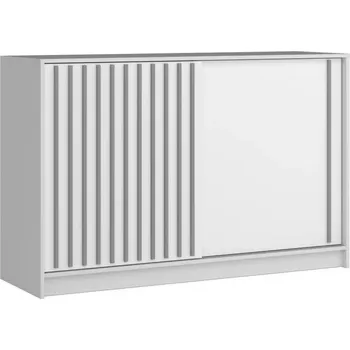 Kancelářská sestava Komoda Royal bílá/lamela šedá