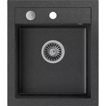 Kuchyňský dřez Dřez Johnny 100 Steingran černá 43x50x20 + sifon