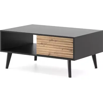 Obývací stěna Konferenční stolek WILLOW artisan dub/černá