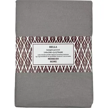 Povlečení Bavlněné povlečení Mono světle šedá 140x200 + (1) 70x80 Merkury Home