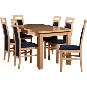 Jídelní set Jídelní Set Dalia 1+6 St28 140x80+40 +W75 Buk