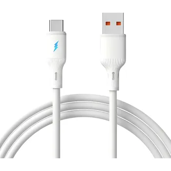 Mobilní telefon Akyga Kabel USB-C USB-A zástrčka, USB-C ® zástrčka 1 m bílá AK-USB-59