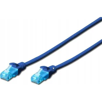 Síťový kabel Patchcord DIGITUS UTP kat. 5e 5 m PVC modrý