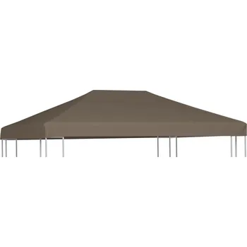 Zahradní altán Střecha na altán 310 g/m² 3 x 4 m barva taupe - 8719883728346