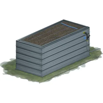 Záhon zahradní se závlahou KAROTEN výška 75 cm 80×130 cm