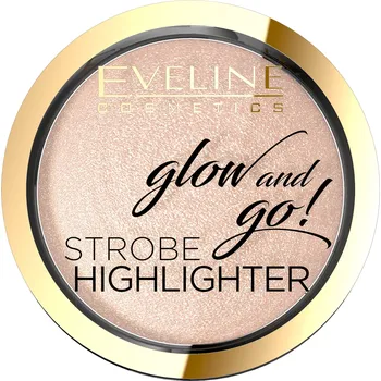 Rozjasňovač Jeden pečený rozjasňovač Eveline Cosmetics Glow & Go růžový 01 champagne 8,5 g