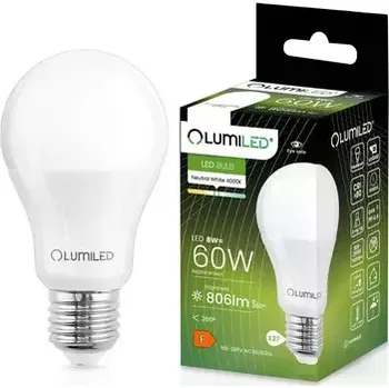 Žárovka Žárovka Lumiled A60 8W 840 E27 806lm 4000K