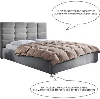 Ložnicová sestava Postel Paris Fresh 14 160/200 s matrací