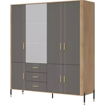 Ložnicová sestava Skříň Dante DT17 dub cremona/šedá