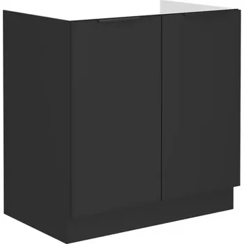 Kuchyňská skříňka Siena černý mat 80zl 2f bb