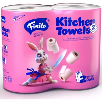 Utěrka Utěrka kuchyňská FINITO, 2vrstvy, 30m, celulóza, 2ks/bal