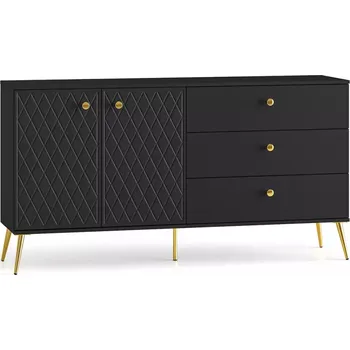 Obývací stěna Komoda Eljot 01 černá