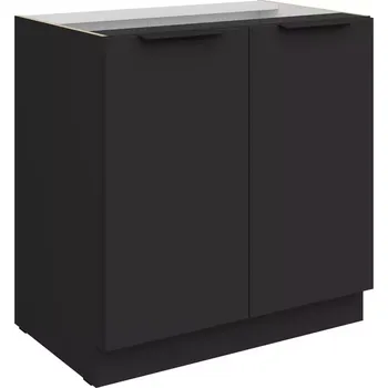 Kuchyňská skříňka Aria BL/BL Anti Fingerprint 80d 2f Bb