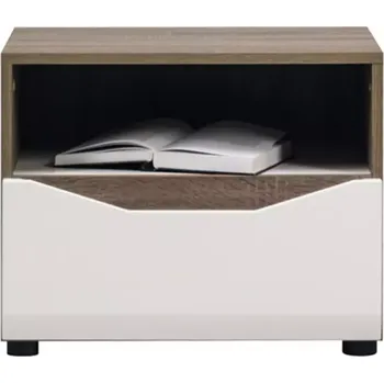 Ložnicová sestava Noční stolek Lionel Li13 dub sonoma/bílá