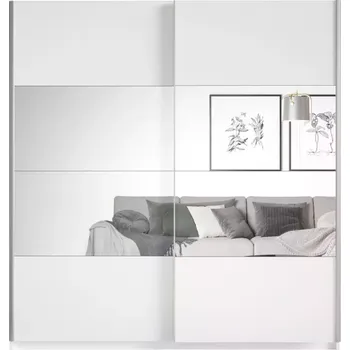 Ložnicová sestava Skříň Beta 2D posuvné se zrcadlem 221 58 bílý