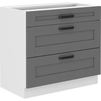 Kuchyňská skříňka Kuchyňská skříňka Luna dustgrey/bílá 80D 3S BB