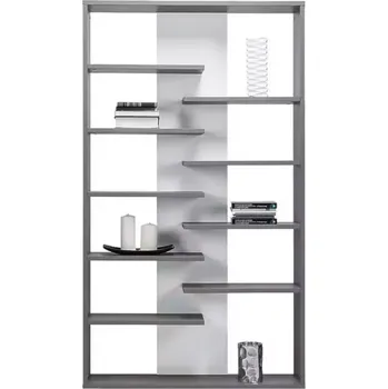 Kancelářská sestava Regál Zonda 120 cm Bílý/Šedá