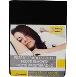 Froté napínací prostěradlo140x200 černé 44