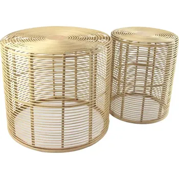 Obývací stěna Konferenční stolek BULAN RATTAN 60