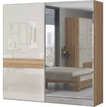 Skříň 2d Gala pk231-og/gl pacific walnut/beig