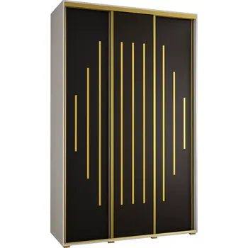 Předsíňová stěna Skříň 45 Canaris 12 170 bílá/černá/gold