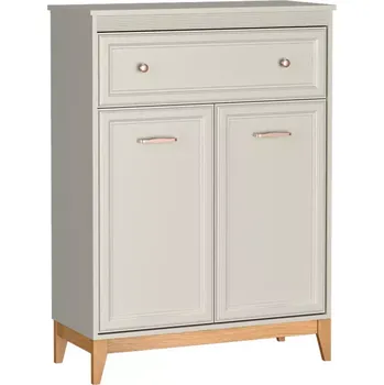 Ložnicová sestava Komoda Windsor 4W 90 kašmír/dub přírodní