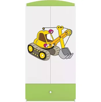 Ložnicová sestava Skříň Babydreams zelená - Bagr