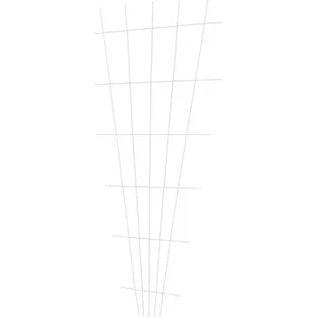 Stojan na květiny Mříž 150 cm forma "V", bílá