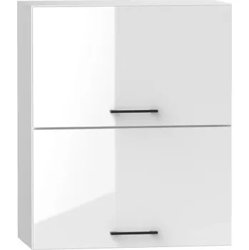 Kuchyňská Skříňka Oscar W60grf/2 bílá lesk/bílá