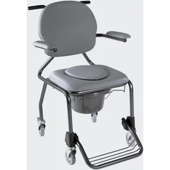 Zdraví Toaletní křeslo pojízdné BEST UP, šedé