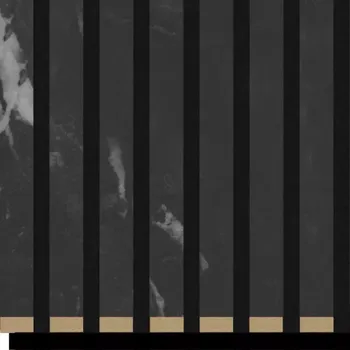 Obklad Akustické lamely s filcem tmavý mramor 21x300x2650mm