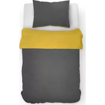 Povlečení Povlečení Owen 140x200 žlutá/šedá