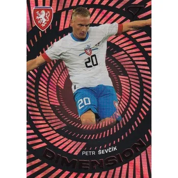 Sběratelský sportovní předmět insert karta PETR ŠEVČÍK 2024 Hrdí Lvi Dimension Red číslo DM-15