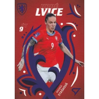 Sběratelský sportovní předmět insert karta ANDREA STAŠKOVÁ 2024 Hrdí Lvi Hrdé Lvice číslo HL-8
