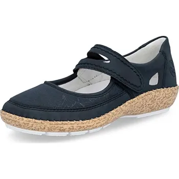 Dámská obuv Dámské baleríny RIEKER 44859-14 modrá S6 40