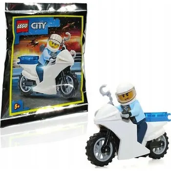 Stavebnice LEGO Sada LEGO City Minifigurka Polybag - Policista a Motorka #952103