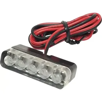 Osvětlení SPZ Led osvětlení SPZ motocyklu K&S TECHNOLOGIES LED LICENSE PLATE LED MARKER LIGHT BAR 25-9154 barva černá, rozměry 38 × 9,8 × 18 mm