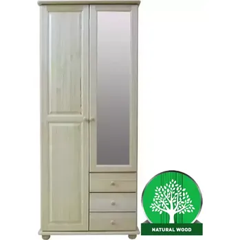 Šatní skříň Skříň Se Zrcadlem 35cm Olše