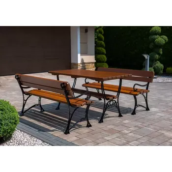 Zahradní sestava Zahradní souprava Královská 2 s područkami cypřiš