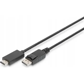Video kabel Kabel Digitus AK-340303-010-S HDMI na DisplayPort, 1 m