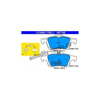 Auto-moto Sada brzdových destiček ATE 13.0460-7195 (AT 607195) - zadní