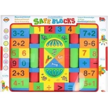 ostatní stavebnice Stavebnice vzdělávací kostky 52 dílů