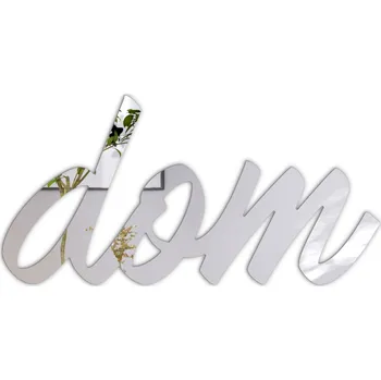 Zrcadlo Akrylové Zrcadlo 40x20 cm NÁPIS "HOME" II