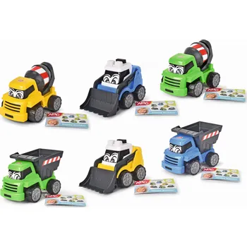 autíčko Dickie ABC Happy Stavební auto, 13cm, 6 druhů
