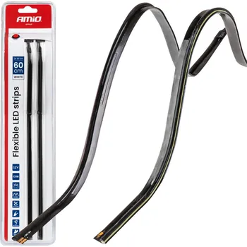 LED páska LED pásky COB do auta - boční, bílá 2x30cm 12V AMiO-04575