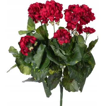 umělá květina Pelargonie (muškáty) 40 cm červená