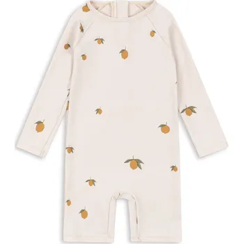 Kojenecký overall Konges Slojd - Koupací overal - MON GRAND CITRON Velikost: 6M