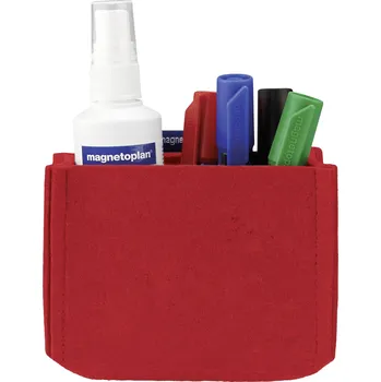 Kancelářský nábytek magnetoplan magnetický držák na tužku magnetoTray MEDIUM (š x v x h) 130 x 100 x 60 mm červená 1227706