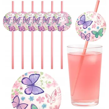 Papírová Brčka del-sol 6 ks