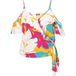 ebeeza Halenka Fashion Look azurová / kari / pink / bílá